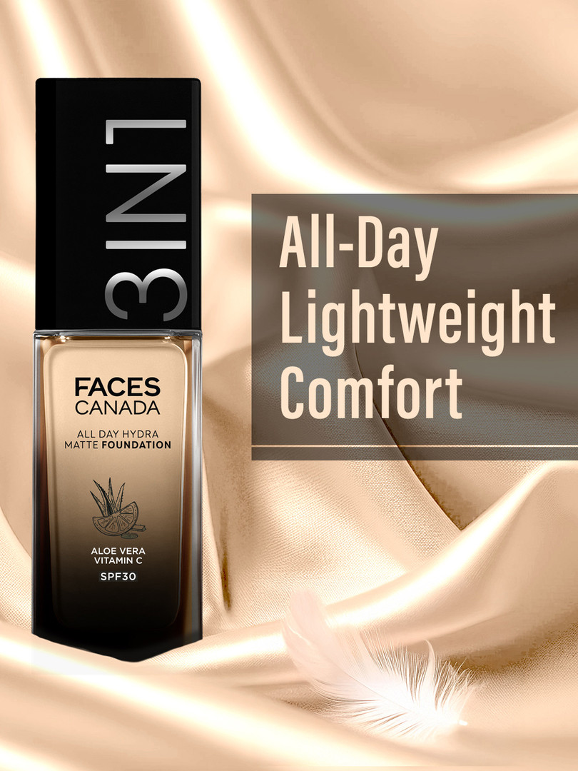 FACES CANADA 3-in-1 All Day Hydra Matte SPF30 Foundation 25ml - Honey Beige 031